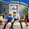 Indoor Basketball Set with LED Hoop Scoreboard 3 Balls Over Door Toy for Children Ages 5-12 - 3 of 4