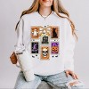 Simply Sage Market Coquette Halloween Stamps Lightweight Garment Dyed Sweatshirt - 2 of 4