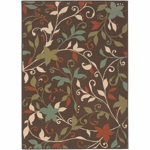 Oriental Weavers Montego 967X6 Brown/ Green Indoor/Outdoor Area Rug - 2'5" x 4'5" - 1 of 1