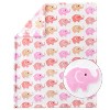 The Peanutshell Crib Bedding Set for Baby Girls - Bright Safari, 5 Pieces - 4 of 4