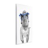 Stupell Industries Adorable Monochrome T-Rex Dinosaur Blue Glasses Illustration Wall Plaque Art, 10" x 15" - 2 of 4