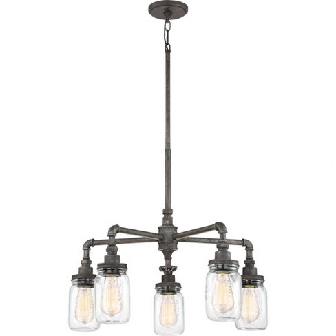 Quoizel Lighting Squire 5 - Light Chandelier in  Rustic Black - image 1 of 4