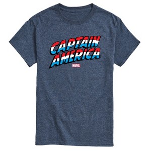 Men's - Marvel - Captain America Logo Type Print Short Sleeve Graphic T-Shirt - 1 of 4
