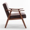 NicBex Accent Chair Upholstery Solid Wood Frame Lounge Chair Reading Chair Comfy Chair Extra Seating for Living Room - 2 of 4