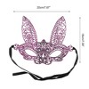 Unique Bargains Lace Long-Ear Bunny Half Face Party Mask 1 Pc - 2 of 4