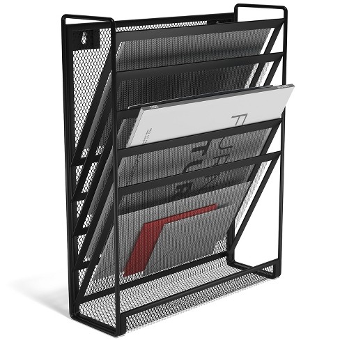 TRU RED 5-Pocket Mesh Letter Wall File Black (TR57582-CC) - image 1 of 3