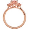 Pompeii3 2ct Morganite & Pink Sapphire Vintage Ring 14K Rose Gold - 2 of 4