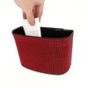 Unique Bargains Car Trash Can Portable Car Door Trash Bin Red 1 Pc 7.1" Length 3.2" Width 5.1" Height ABS - 4 of 4
