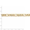 Black Bow Jewelry 7.5mm 14k Yellow Gold Flat Figaro Chain Bracelet - 4 of 4