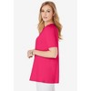 Jessica London Stretch Knit Cutout Swing Tunic - 4 of 4