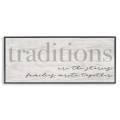 Stupell Industries Family Traditions Heartfelt Phrase, 24" x 10"