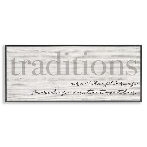 Stupell Industries Family Traditions Heartfelt Phrase, 24" x 10" - 1 of 4