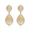 Guili Rhodium and 14K Gold Plated Cubic Zirconia Drop Earrings Designed for a Sparkling and Elegant Look Perfect for Day or Evening Wear - 2 of 3