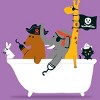 Girl's Design By Humans The pirate ship By radiomode T-Shirt - 2 of 3