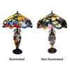 Chloe Lighting 3 Light Tiffany Style Dragonfly Double Lit Table Lamp 18" Shade - 3 of 4