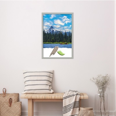 Silver Leaf Distressed Wood Wall Picture Frame
