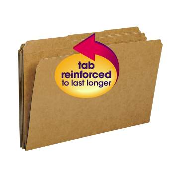 Smead File Folder, Reinforced 1/3-Cut Tab, Legal Size, 100 per Box