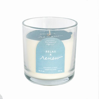 11oz Glass Relax + Renew Candle - Beautifully Balanced