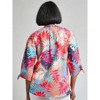 Jones New York Plus V-Neck Print Tie-Sleeve Blouse - 3 of 3