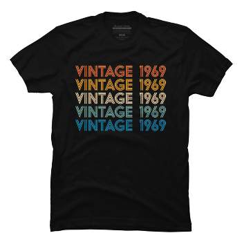 Men's Design By Humans Retro Vintage 1969 Rainbow By JoshuasPlayhouse T-Shirt