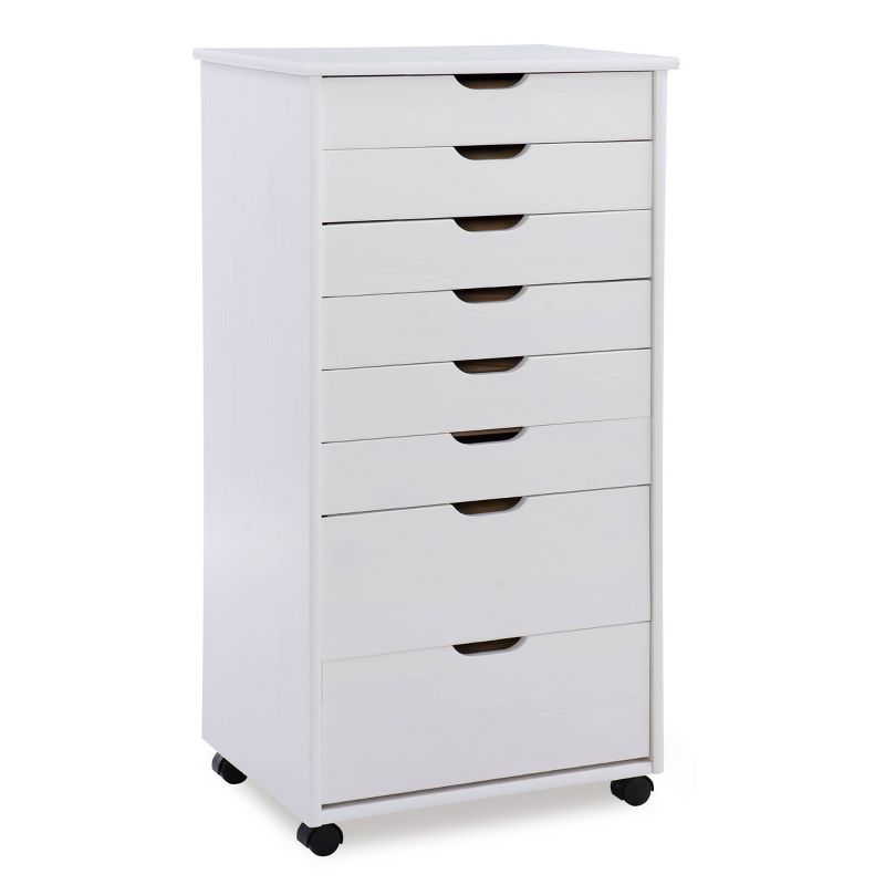 Cary 8 Drawer Rolling Storage Cart - Linon, 1 of 23