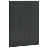 vidaXL Room Divider Freestanding Privacy Screen for Room Separation Steel - Anthracite 47.2" x 70.9" - 3 of 4