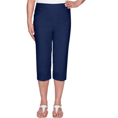 Alfred Dunner Womens Modern Fit Casual Capri Pants