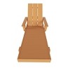 WestinTrends Ashore Modern Reclining Chaise Lounge With Arms & Wheels - 3 of 4