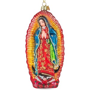 Kurt Adler Noble Gems Glass Ornament for Christmas Tree, Our Lady of Guadalupe - 1 of 4