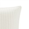 COWLOWN Cotton Quilted Euro Sham, Embroidered Pillow Cover with Hidden Zipper, Farmhouse Style - 3 of 4