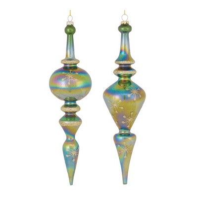 Melrose Irredescent Glass Drop Ornament (Set of 6)