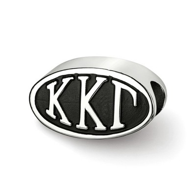 Black Bow Jewelry Sterling Silver Kappa Kappa Gamma Greek Life Bracelet Bead Charm