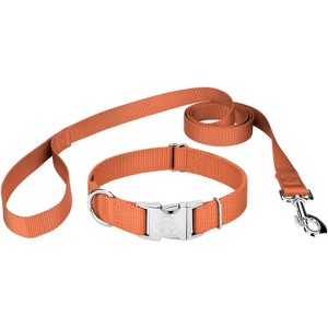 Country Brook Petz Premium Nylon Dog Collar and Leash Set for Small Medium Large Dogs - Vibrant 30+ Color Selection - 1 of 4