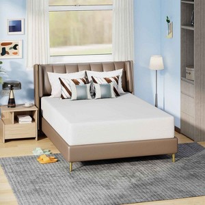 BestMassage 12 Inch Green Tea Memory Foam Mattress Cooling Gel Infused Mattress Medium Firm Mattresses - 1 of 4