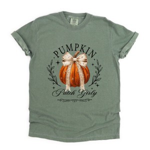 Simply Sage Market Coquette Pumpkin Patch Girly Garment Dyed Tee - 1 of 4
