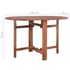 vidaXL Patio Table 47.2"x27.6"x29.1" Solid Acacia Wood - 4 of 4