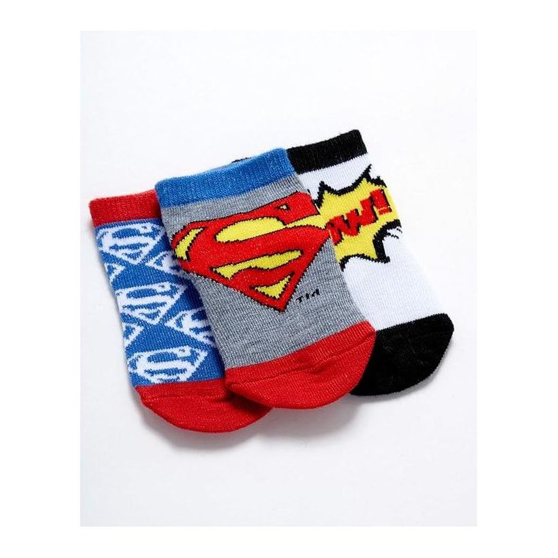 DC Comics Baby Boys’ and Girls’ Socks, Infant socks Ages 0-24 months, 3 of 4