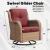 Gymojoy Outdoor Swivel Patio Chairs All-Weather Patio Swivel Glider Chairs Set of 2 - 2 of 4