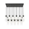 Alton 17-Light Linear Chandelier - Modern Two-Tier Design, Dimmable, Damp Rated - 4 of 4