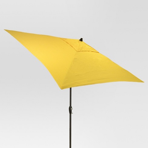 6 5 Square Umbrella Yellow Black, Patio Umbrella Square