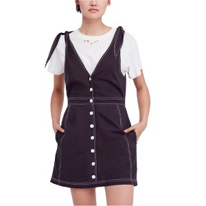 Free People Womens London Town Overall Mini Dress - 1 of 1