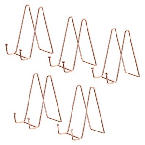 Unique Bargains Iron Durable Picture Frame Book Decorative Easels or Plate Stands 5 Pcs - 1 of 4