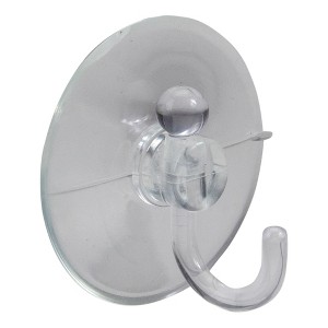 Northlight Large Hanging Suction Cup Christmas Hooks - 2.5" - Clear - Pack of 2 - 1 of 2