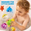 Joyfy Baby Bath Toy Set Magnetic Fishing Toy with Fishing Rod, Puffer & Clown Fish, Wind-up Shark and Turtle, Sensory Development for Infants Toddler - 2 of 4