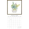 2026 Square Wall Calendar, Succulents, 16-Month Arts & Antiques Theme with 180 Reminder Stickers (12x12 In) - 3 of 4