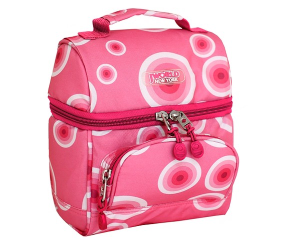 J World Corey Lunch Bag with Front Pocket - Target Pink