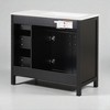 36" Modern Bathroom Vanity with Ceramic Sink, Solid Wood Base, 2-Door Cabinet & 3 Drawers, Freestanding Design - 4 of 4