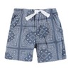 Hudson Baby Infant Boys Shorts Bottoms 4-Pack, Blue Bandana - 3 of 4