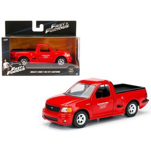Brian's 1999 Ford F-150 SVT Lightning Pickup Truck Red "Fast & Furious" Movie 1/32 Diecast Model Car by Jada - 1 of 4