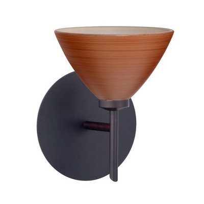 Besa Lighting Domi 1 - Light Wall Light in  Bronze